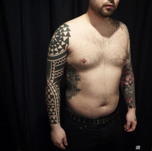 polynesia hawaii sleeve tattoo